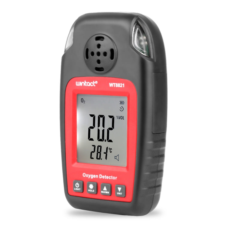 WINTACT WT8821 氧氣偵測器 獨立氧氣感測器 高靈敏度中毒警報偵測器，WT8821