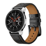 適用於 Samsung Galaxy Watch Active 22mm 皮革孔眼運動錶帶