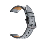 For Samsung Galaxy Watch Active 20mm PU Leather Eyelet Watch Band, SYA00477801EH, SYA00477801F, SYA00477801A, SYA00477801B, SYA00477801C, SYA00477801D