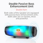 T&G TG165 5W*2 便攜無線喇叭，帶跳舞 LED 閃光燈，Mp3 AUX USB FM 收音機立體聲低音喇叭