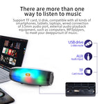 T&G TG165 5W*2 便攜無線喇叭，帶跳舞 LED 閃光燈，Mp3 AUX USB FM 收音機立體聲低音喇叭