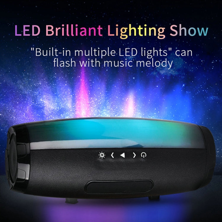 T&G TG165 5W*2 便攜無線喇叭，帶跳舞 LED 閃光燈，Mp3 AUX USB FM 收音機立體聲低音喇叭