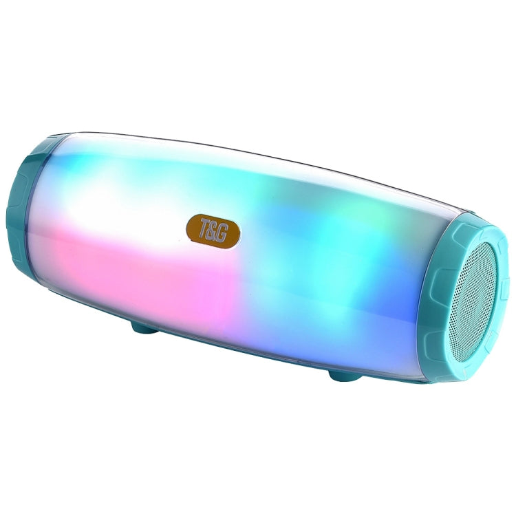 T&G TG165 5W*2 便攜無線喇叭，帶跳舞 LED 閃光燈，Mp3 AUX USB FM 收音機立體聲低音喇叭