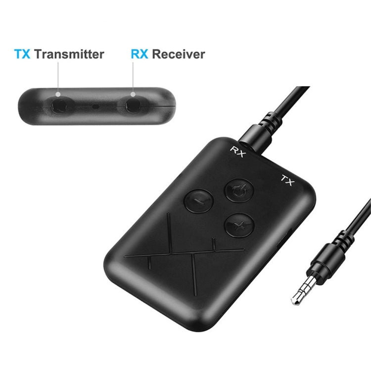 JDEX-TX10 無線 2 合 1 3.5mm 藍牙 4.2 音頻接收器與發射器轉接器, JDEX-TX10