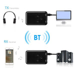 JDEX-TX10 無線 2 合 1 3.5mm 藍牙 4.2 音頻接收器與發射器轉接器, JDEX-TX10
