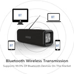 T9 無線藍牙 4.2 喇叭，10W 便攜音箱，FM 數位收音機，3D 環繞立體聲，支援免提通話、TF 及 AUX