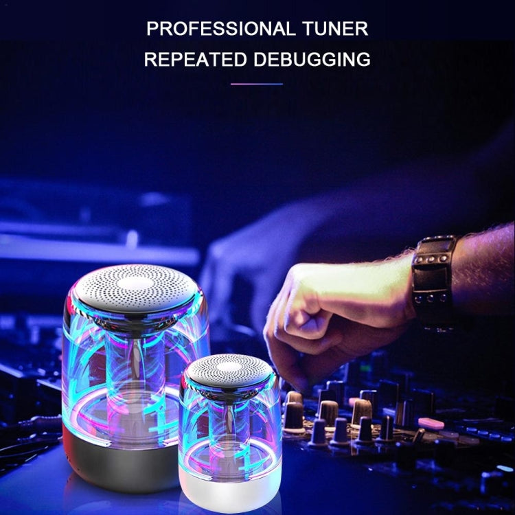 C7 藍牙 5.0 喇叭，透明 LED 發光低音炮，TWS 6D 環繞 HIFI 立體聲酷炫音響，C7