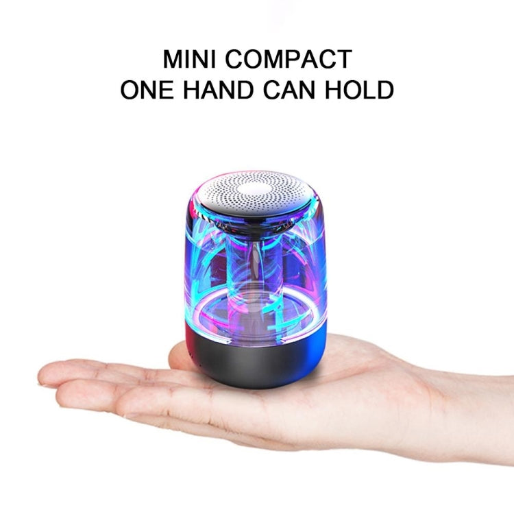 C7 藍牙 5.0 喇叭，透明 LED 發光低音炮，TWS 6D 環繞 HIFI 立體聲酷炫音響，C7