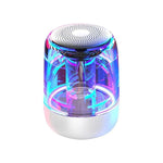 C7 藍牙 5.0 喇叭，透明 LED 發光低音炮，TWS 6D 環繞 HIFI 立體聲酷炫音響，C7