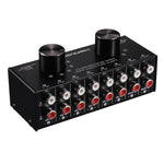 B026 6 輸入 2 輸出或 2 輸入 6 輸出音頻信號源選擇切換器 RCA 端口