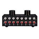 B026 6 輸入 2 輸出或 2 輸入 6 輸出音頻信號源選擇切換器 RCA 端口
