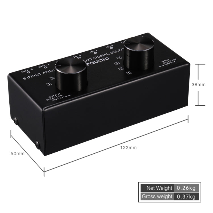 B026 6 輸入 2 輸出或 2 輸入 6 輸出音頻信號源選擇切換器 RCA 端口
