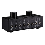 B027 6輸入2輸出或2輸入6輸出音頻信號源選擇切換器3.5毫米接口