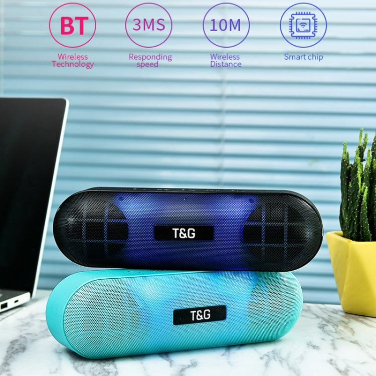 T&G TG148 便攜立體聲超重低音 LED 燈籠柱狀無線藍牙喇叭