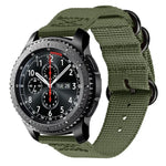 適用於 Samsung Galaxy Watch Active 22mm / S3 尼龍三環錶帶，適用於 Samsung Galaxy Watch Active 2 22mm / Gear S3