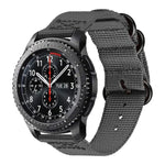 適用於 Samsung Galaxy Watch Active 22mm / S3 尼龍三環錶帶，適用於 Samsung Galaxy Watch Active 2 22mm / Gear S3