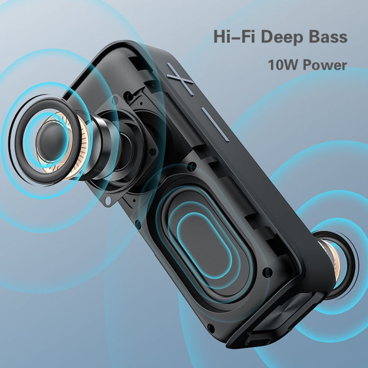 P15 10W 便攜藍牙喇叭戶外揚聲器音響系統立體聲，支援TF&FM