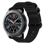 適用於 Samsung Galaxy Watch Active 18mm S3 尼龍三環錶帶，適用於 Samsung Galaxy Watch Active 2 18mm / Gear S3