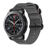 適用於 Samsung Galaxy Watch Active 18mm S3 尼龍三環錶帶，適用於 Samsung Galaxy Watch Active 2 18mm / Gear S3