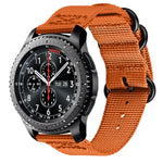 適用於 Samsung Galaxy Watch Active 18mm S3 尼龍三環錶帶，適用於 Samsung Galaxy Watch Active 2 18mm / Gear S3