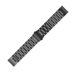 For Garmin 5 20mm Tri-Bead Stainless Steel Steel Watchband