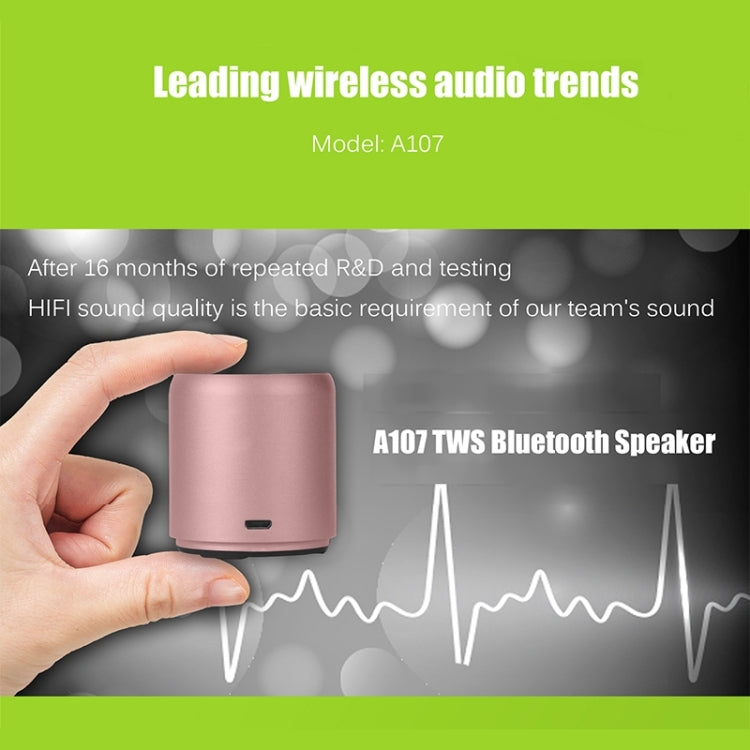 EWA A107 TWS 便攜超迷你藍牙喇叭無線低音炮Boom Box電腦喇叭淋浴喇叭