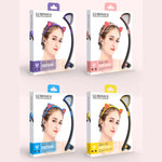ZW29 貓耳立體聲 HIFI 時尚戶外便攜運動無線藍牙耳機 附麥克風與 LED 燈光