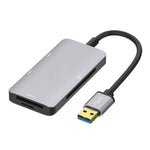 Onten 8107 USB3.0 集線器，含 CF SD TF 卡讀卡器，8107