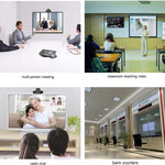 HXSJ A870 網路攝影機 高清 480P 電腦攝影機，附吸音麥克風，適用 Skype 及 Android 電視，旋轉式電腦攝影機 USB 網路攝影機，480P