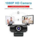 高清 1080P 網路攝影機，內建麥克風，智慧型網路攝影機 USB 串流美顏直播攝影機，適用電腦及 Android 電視