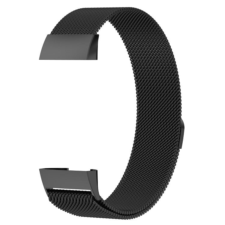 Stainless Steel Magnet Wrist Strap for FITBIT Charge 4， Large Size: 210x18mm, Size：210x18mm