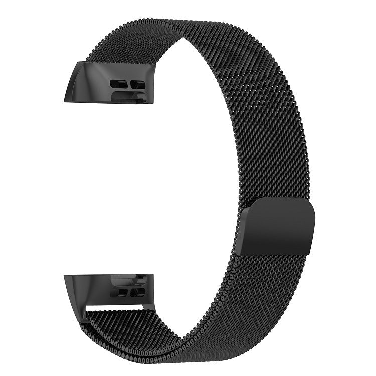 Stainless Steel Magnet Wrist Strap for FITBIT Charge 4， Large Size: 210x18mm, Size：210x18mm