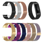 Stainless Steel Magnet Wrist Strap for FITBIT Charge 4， Large Size: 210x18mm, Size：210x18mm
