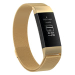 Stainless Steel Magnet Wrist Strap for FITBIT Charge 4， Large Size: 210x18mm, Size：210x18mm