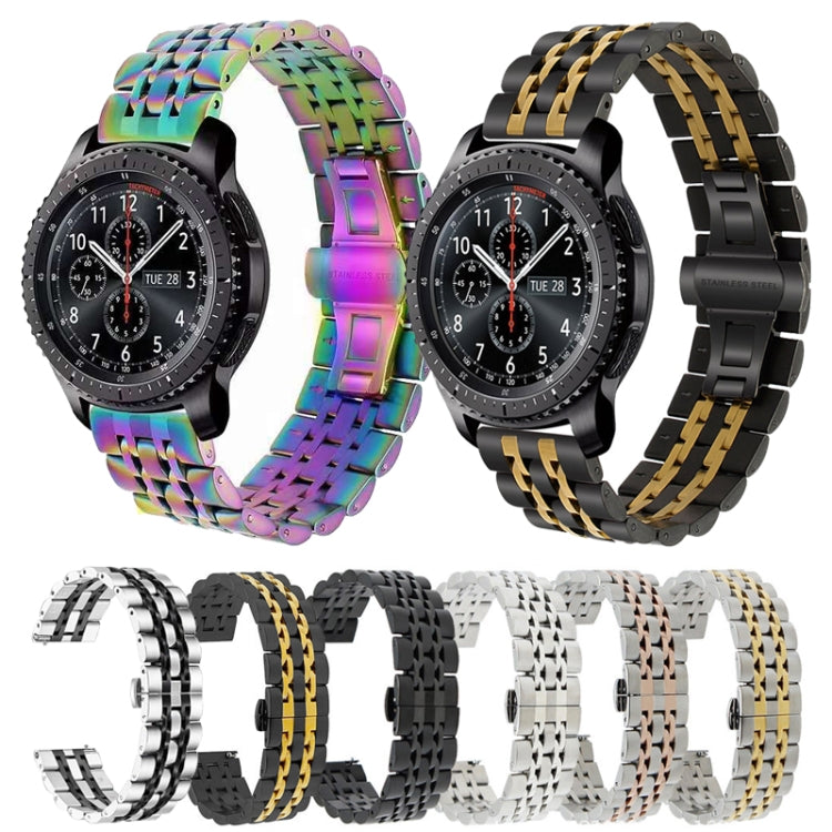 22mm For Huawei Watch GT2e GT2 46mm Seven Stainless Steel Straps