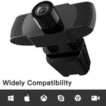 高清 1080P 百萬像素 USB 網路攝影機，CMOS 感測器，附麥克風，適用電腦及筆記型電腦