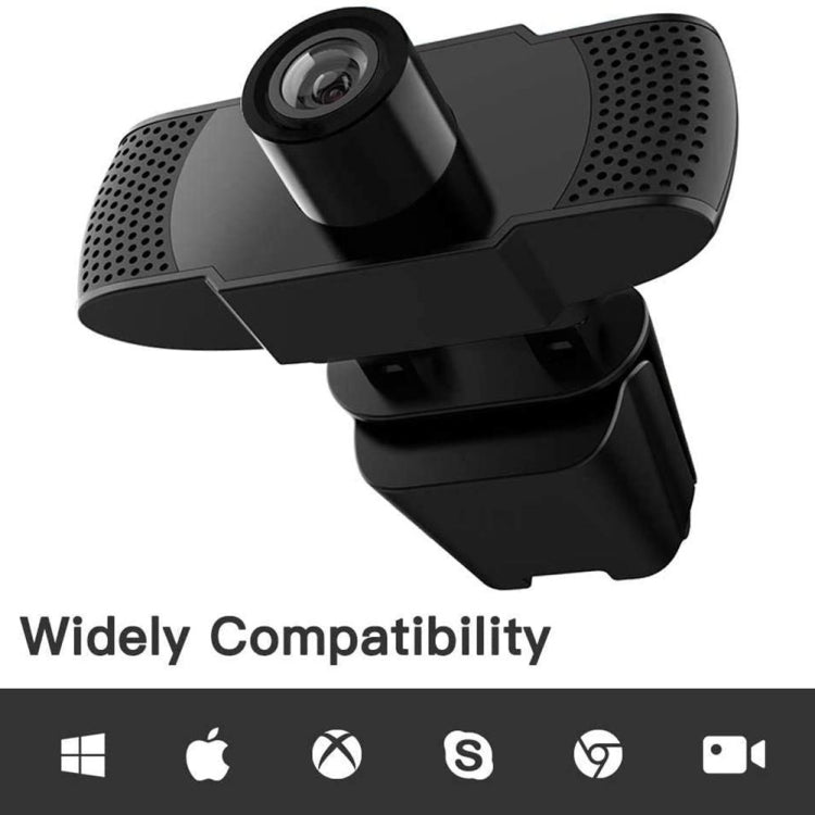高清 1080P 百萬像素 USB 網路攝影機，CMOS 感測器，附麥克風，適用電腦及筆記型電腦