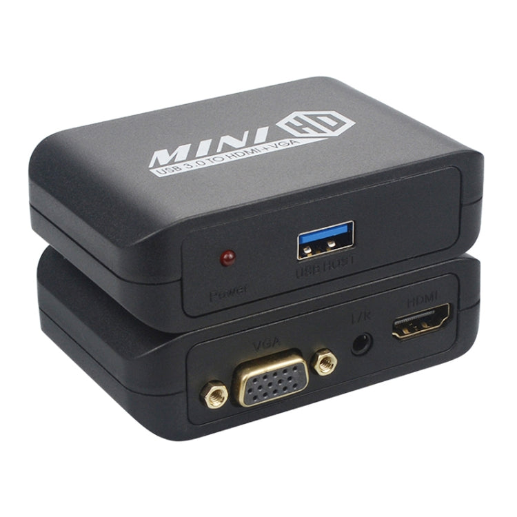 USB3.0 轉 HDMI+VGA 轉接器