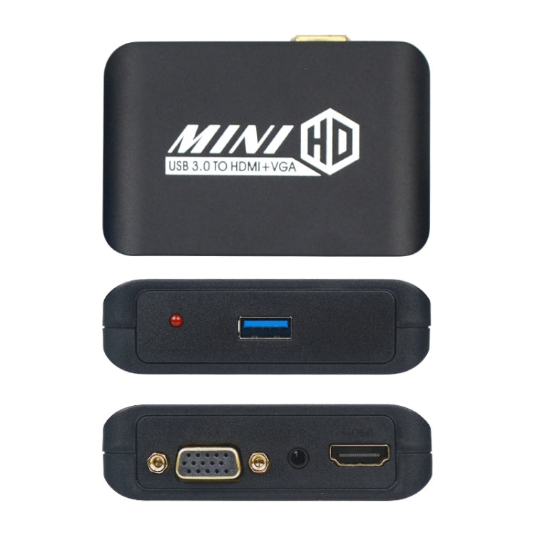 USB3.0 轉 HDMI+VGA 轉接器