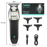 VGR V-171 5W USB便攜推式白色電動理髮器，V-171