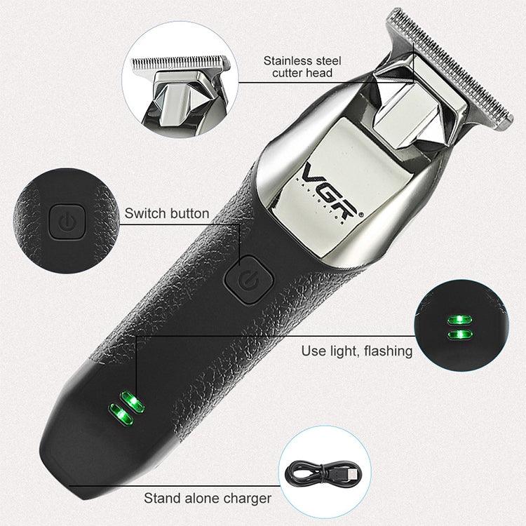 VGR V-171 5W USB便攜推式白色電動理髮器，V-171
