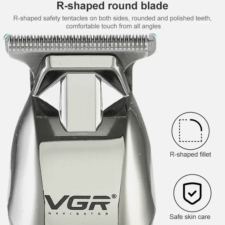 VGR V-171 5W USB便攜推式白色電動理髮器，V-171