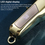 VGR V-278 10W USB金屬電動理髮器帶LED數字顯示，V-278（金色），V-278（銀色）