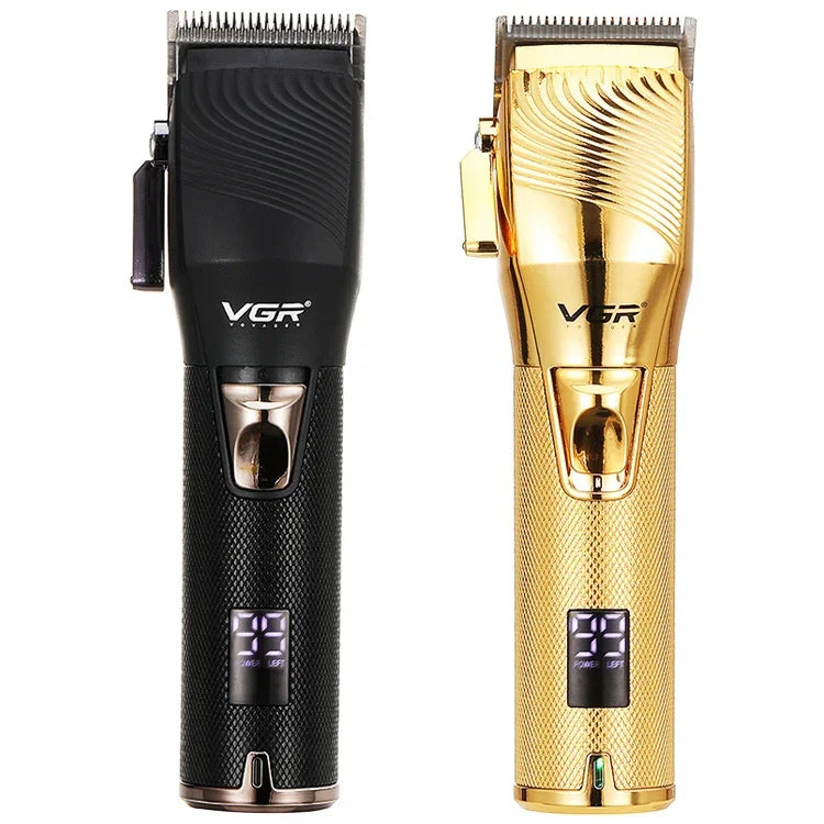 VGR V-280 10W USB金屬電動理髮器帶LED數字顯示，V-280（金色）