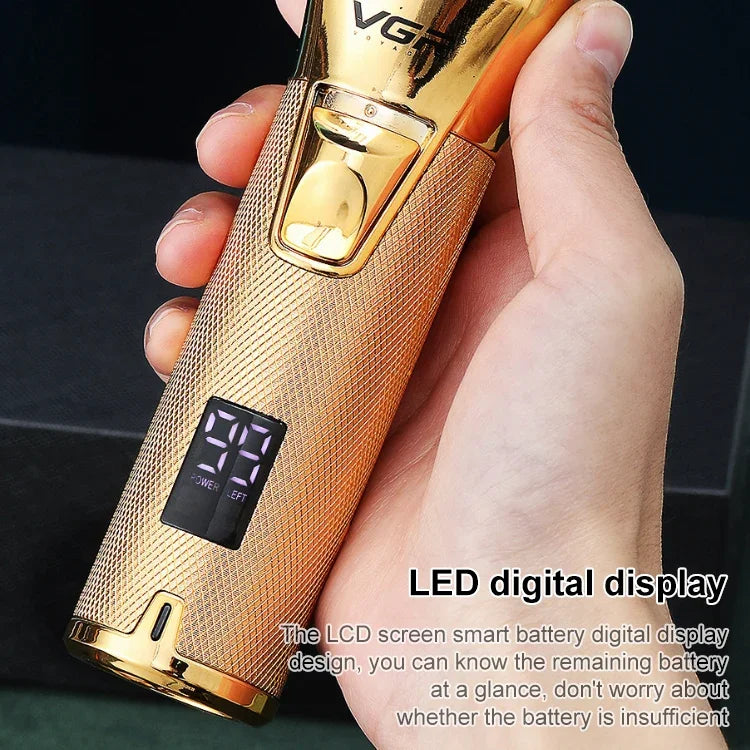 VGR V-280 10W USB金屬電動理髮器帶LED數字顯示，V-280（金色）