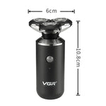 VGR V-317 5W USB全方位三維浮動三網電動剃鬚刀，V-317