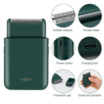 VGR V-390 5W USB便攜往復式電動剃鬚刀，V-390（黑色），V-390（綠色）