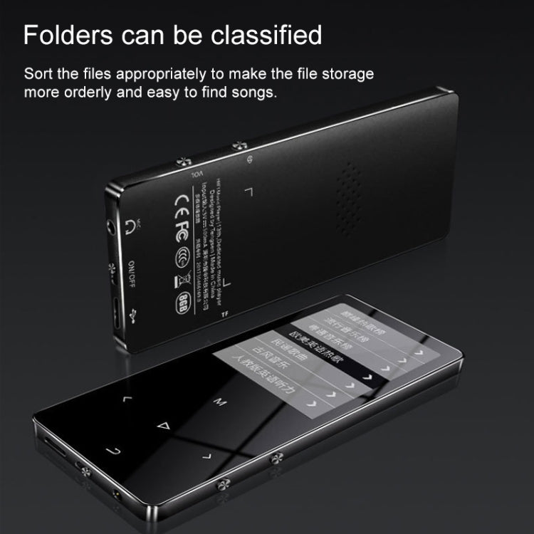 1.8吋觸控螢幕金屬藍牙MP3 MP4 Hifi音樂播放器，8GB，X2，16GB，黑色，銀色，玫瑰金