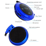 NVAHVA MP3 播放器藍牙耳機，無線運動耳機 MP3 播放器附 FM 收音機，立體聲耳機 TF 卡 MP3 最大支援 32GB，mini-503 藍色，mini-503 金色，mini-503 黑色，mini-503 紅色