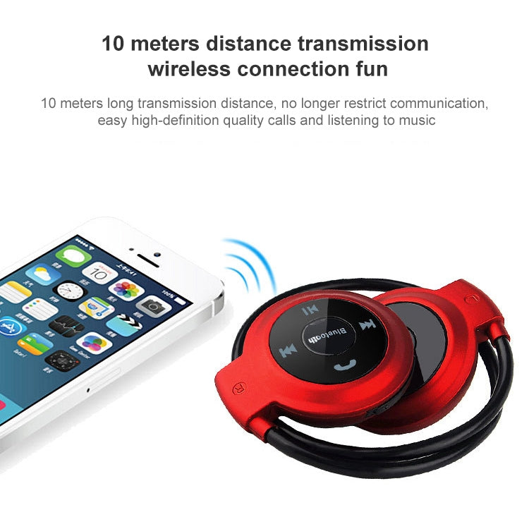 NVAHVA MP3 播放器藍牙耳機，無線運動耳機 MP3 播放器附 FM 收音機，立體聲耳機 TF 卡 MP3 最大支援 32GB，mini-503 藍色，mini-503 金色，mini-503 黑色，mini-503 紅色